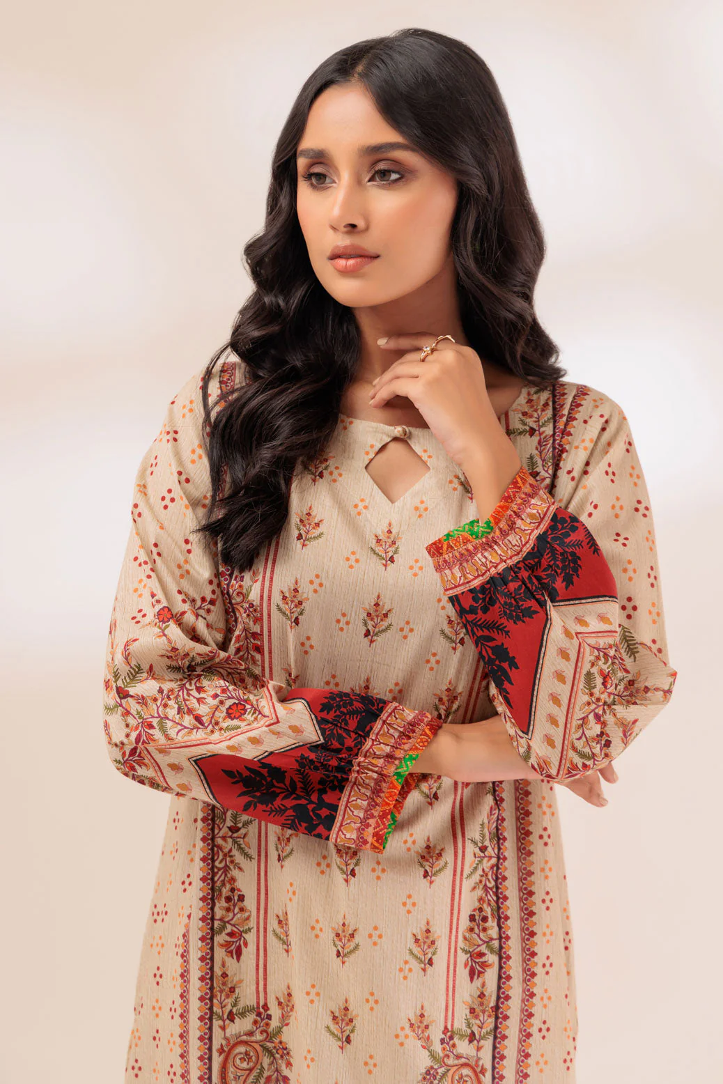 BEIGE-LAWN-2 PIECE (PWS1232P19) - Image 2