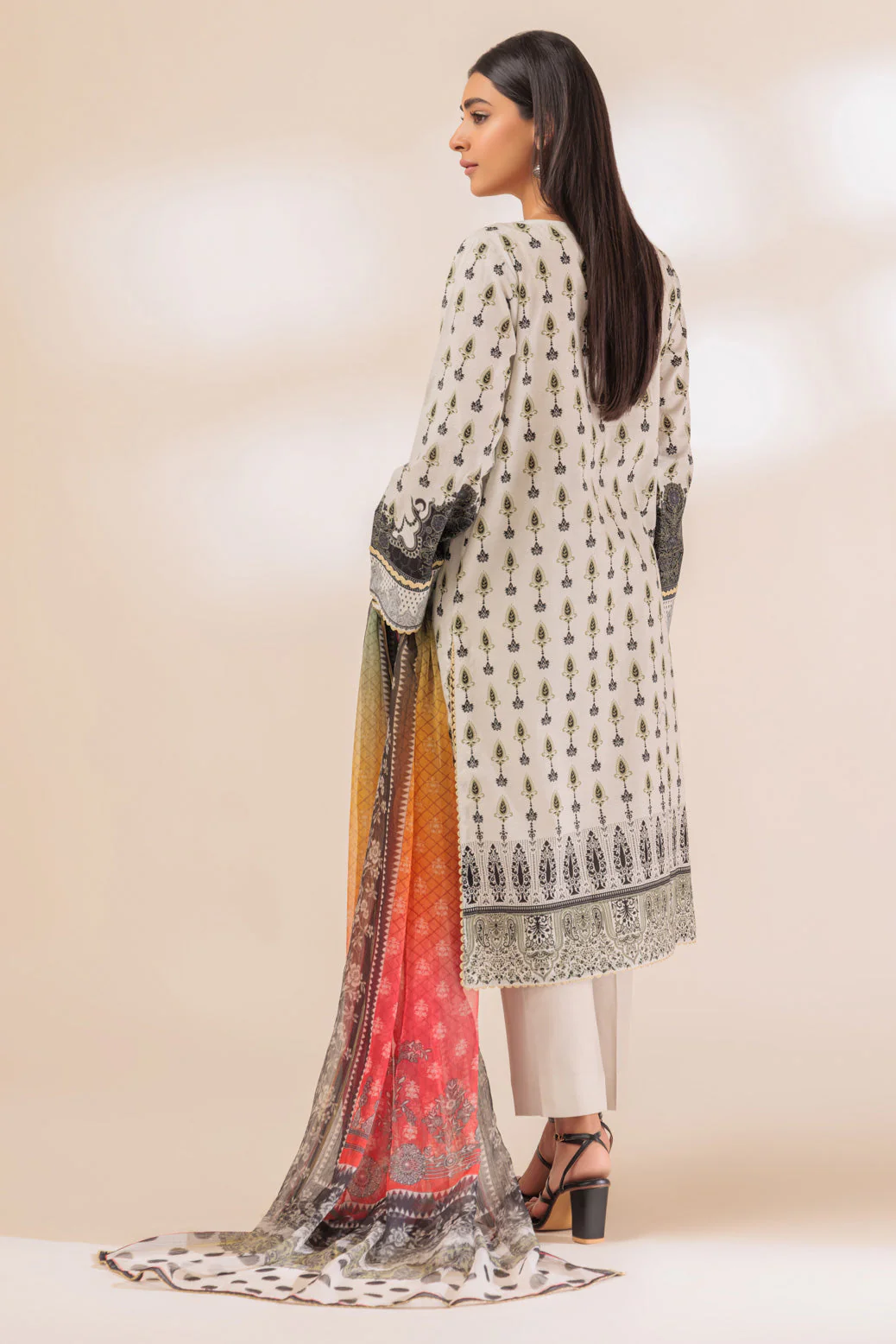 BEIGE-LAWN-3 PIECE (PWS3233P05) - Image 5