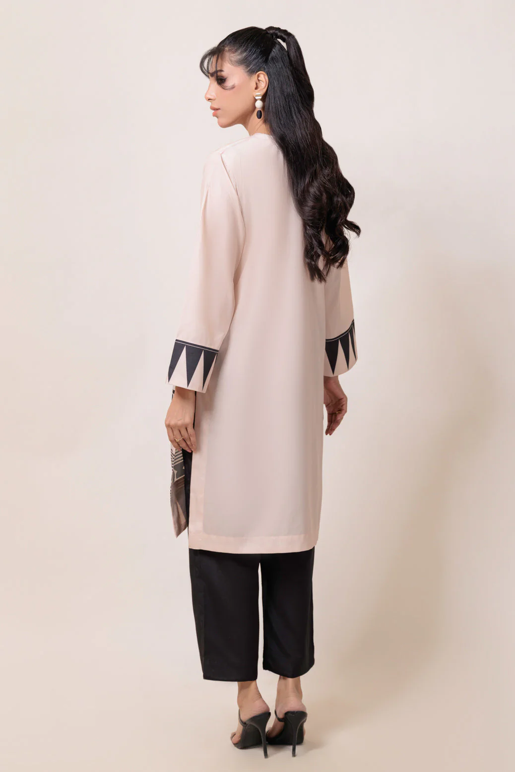BEIGE-POLY CREPE-2 PIECE (WS7242P07) - Image 2
