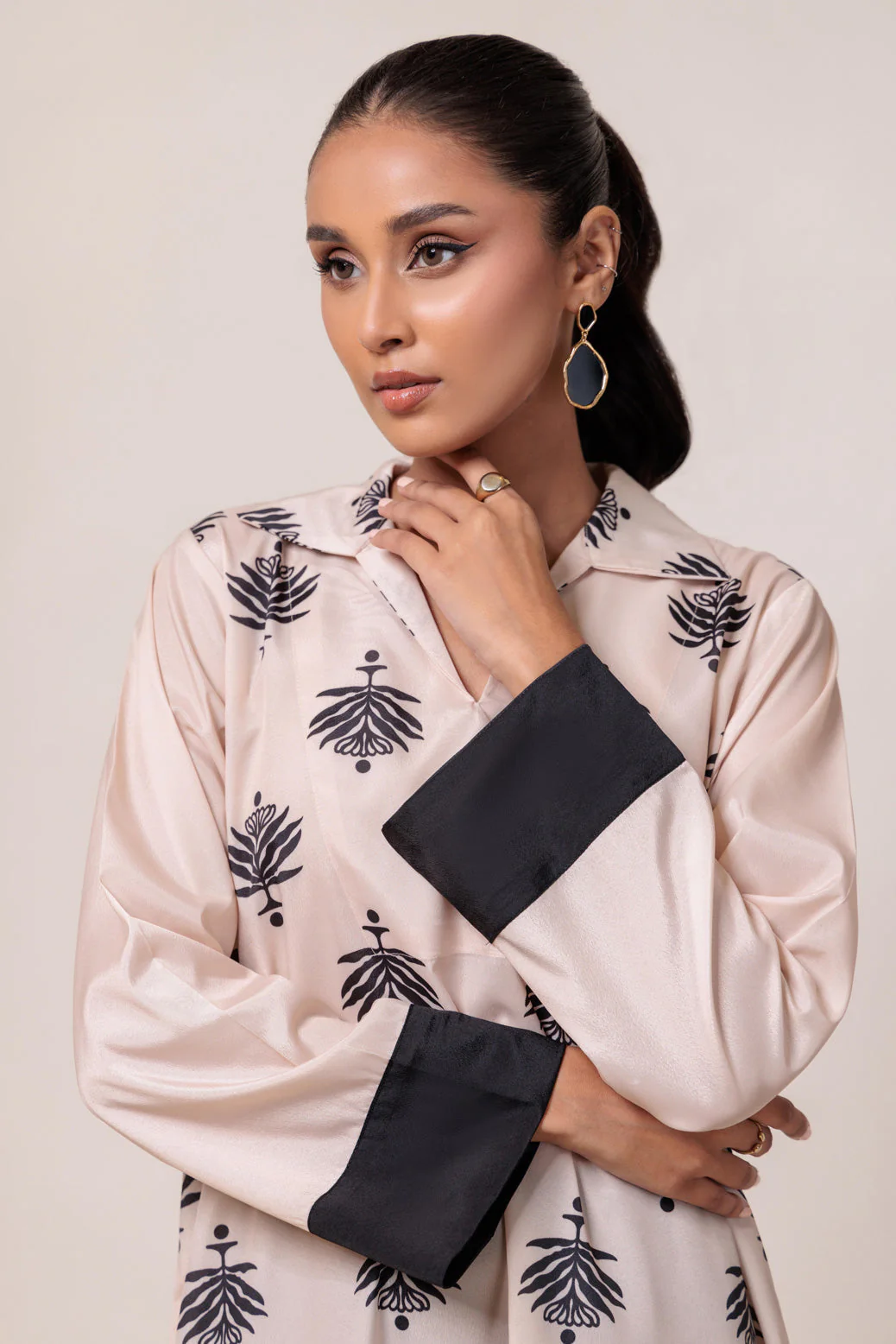 BEIGE-POLY CREPE-2 PIECE (WS7242P08) - Image 3