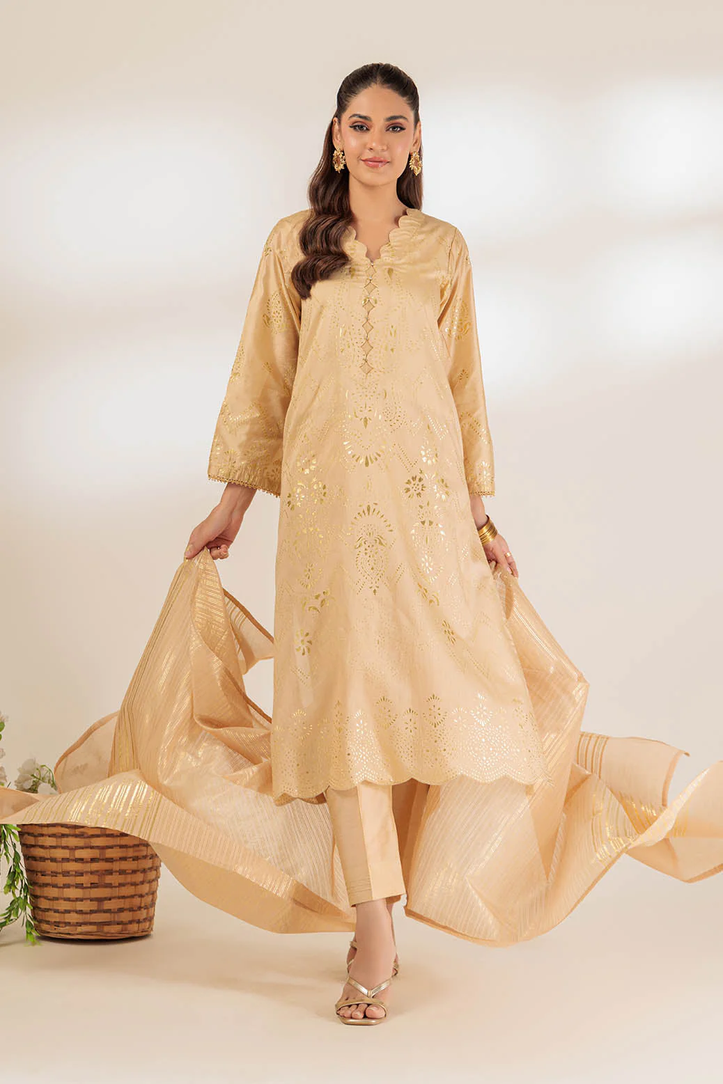 BEIGE-VISCOSE-3 PIECE (HV4K243P5)