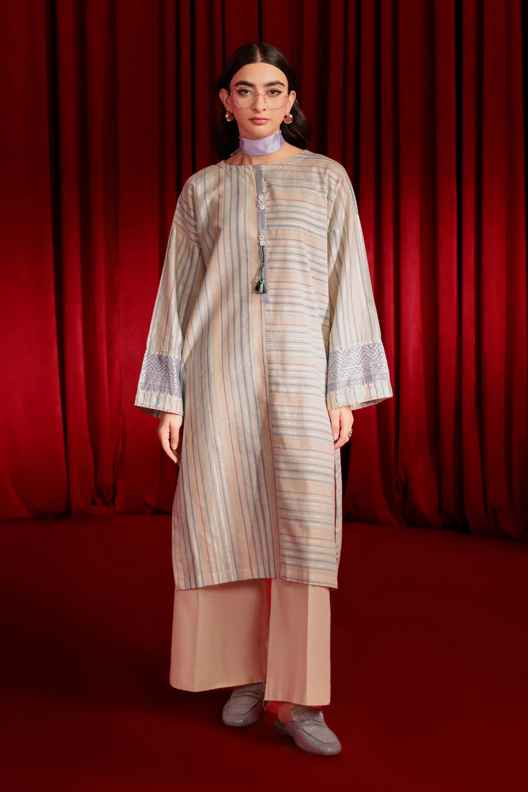 BEIGE-YARN -2 PIECE (PWS6242P02)