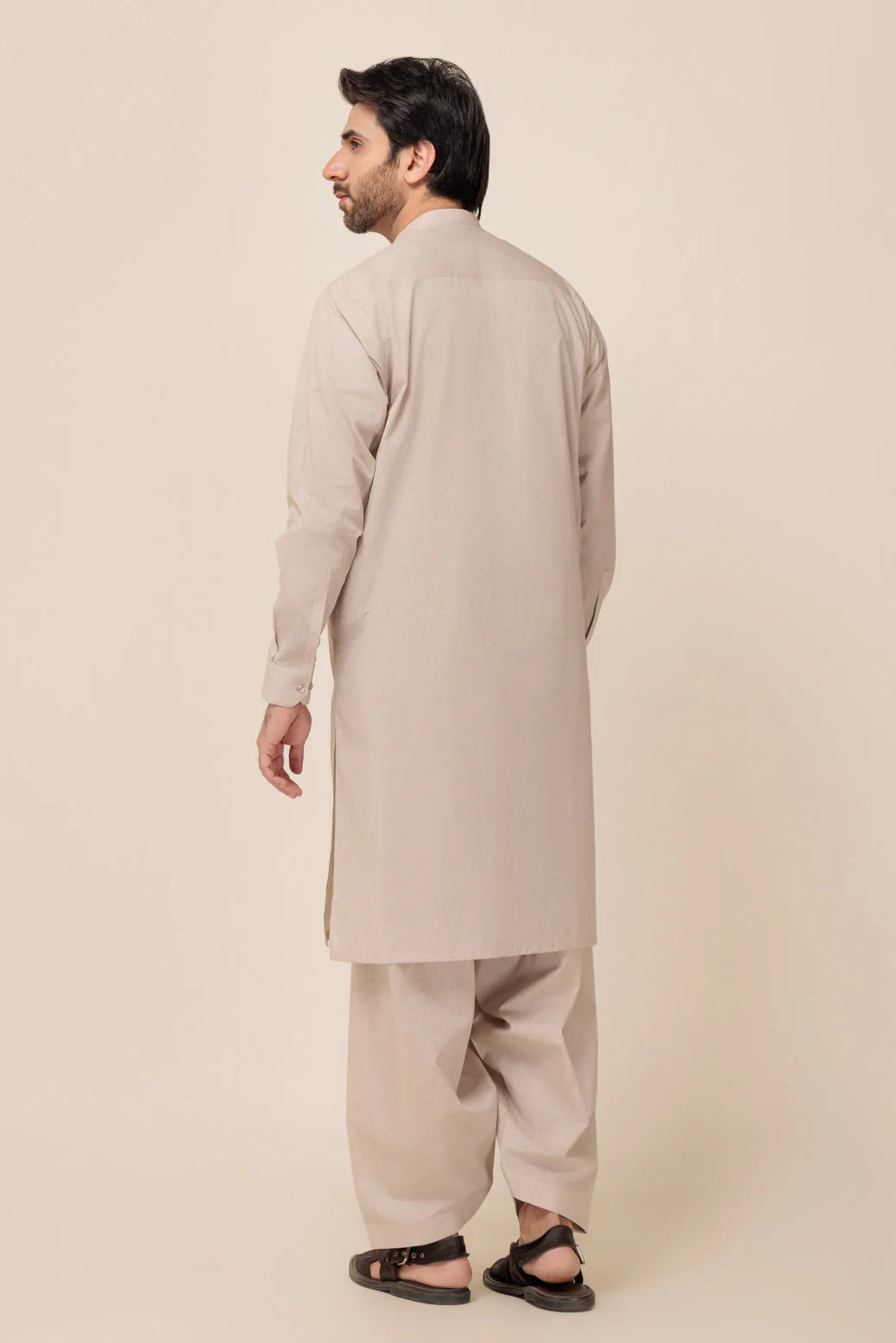 BEIGE-YARN DYED-SHALWAR SUIT - (GSBB23-004) - Image 5