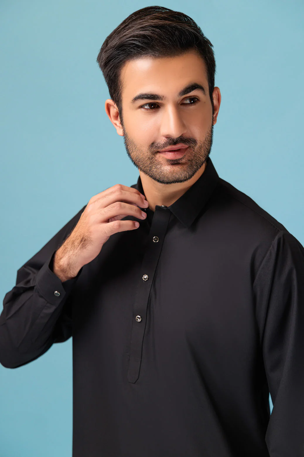BLACK-BLENDED-KURTA SHALWAR - (KSRB23-023) - Image 4