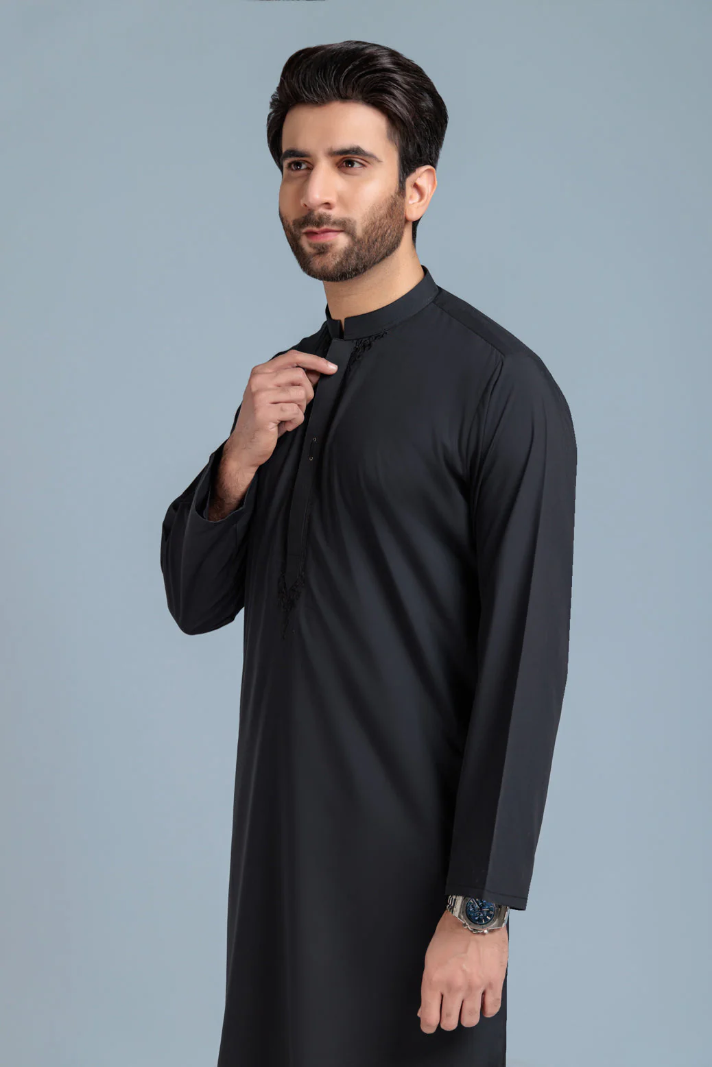 BLACK-BLENDED-KURTA SHALWAR (KSRS23-040) - Image 2