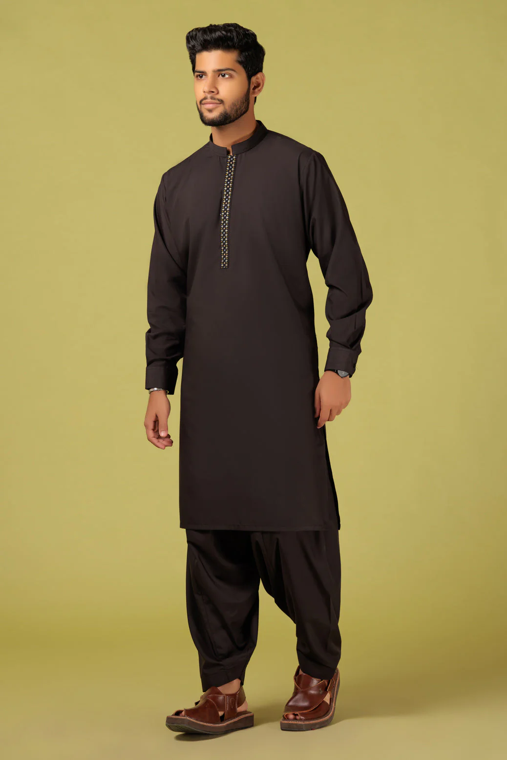 BLACK-BLENDED-KURTA SHALWAR - (KSRS23-054) - Image 4