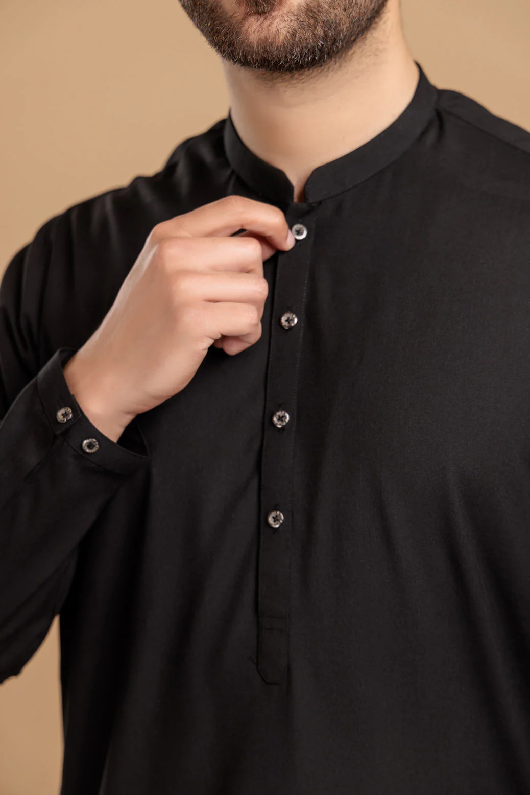 BLACK-BLENDED-KURTA SHALWAR- (KSRS23-083) - Image 4