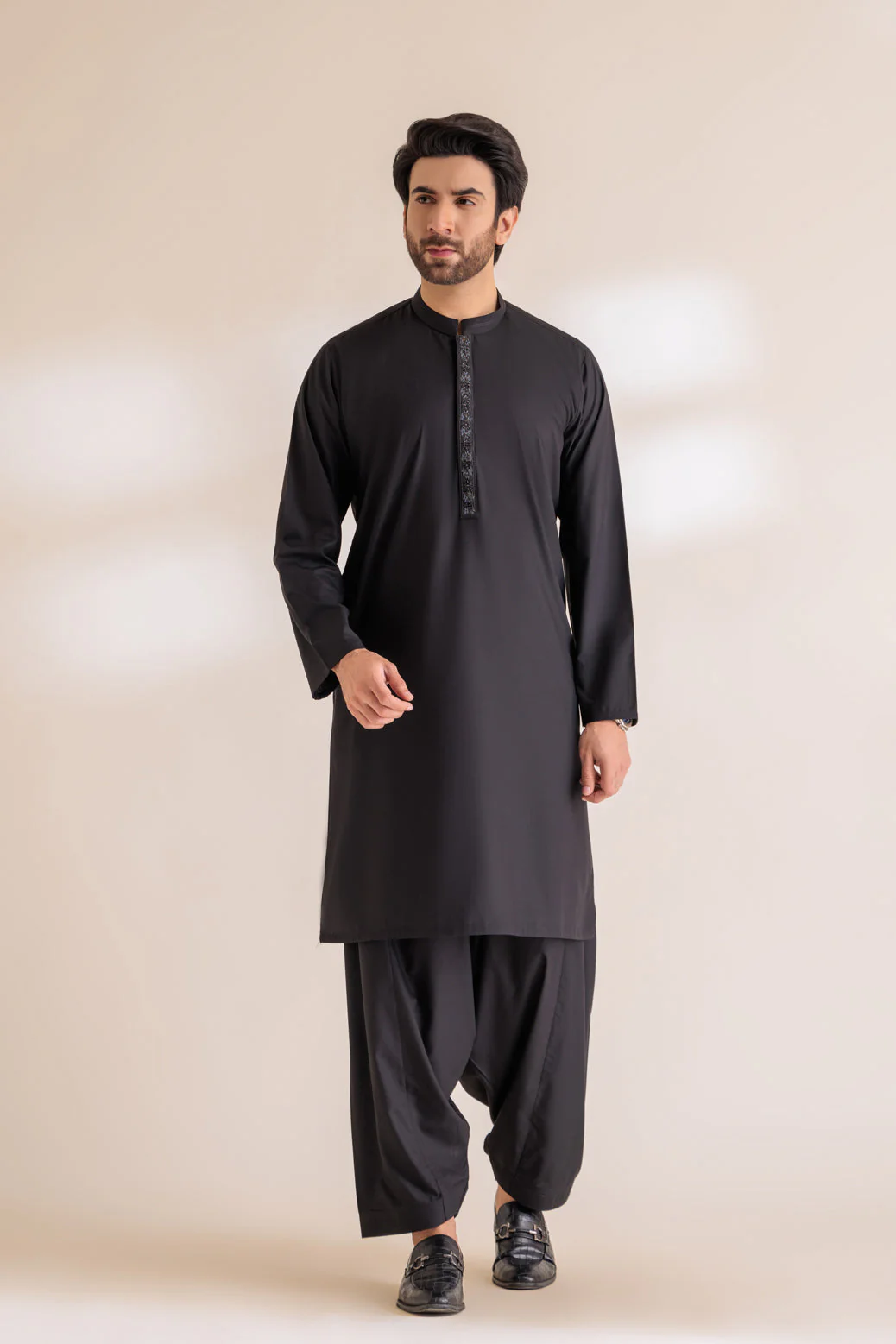 BLACK-BLENDED-KURTA SHALWAR - (KSRS24-013) - Image 2
