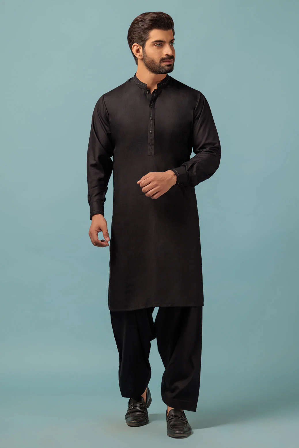 BLACK-BLENDED-KURTA SHALWAR - (KSRW23-037) - Image 2