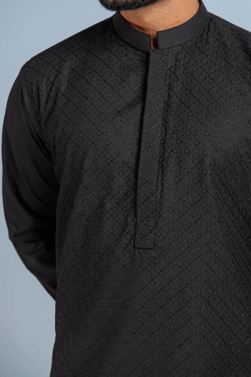 BLACK-BLENDED-KURTA SHALWAR (KSS23-018) - Image 3