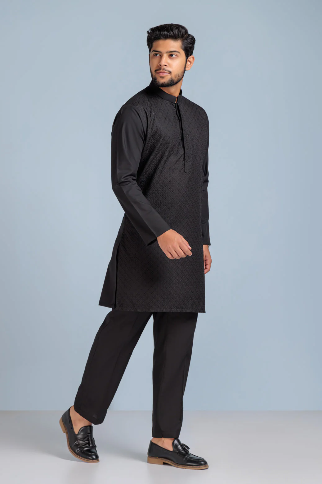 BLACK-BLENDED-KURTA SHALWAR (KSS23-018) - Image 4