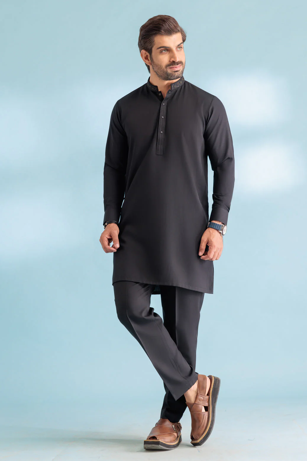 BLACK-BLENDED-KURTA SHALWAR - (KSW23-013) - Image 3