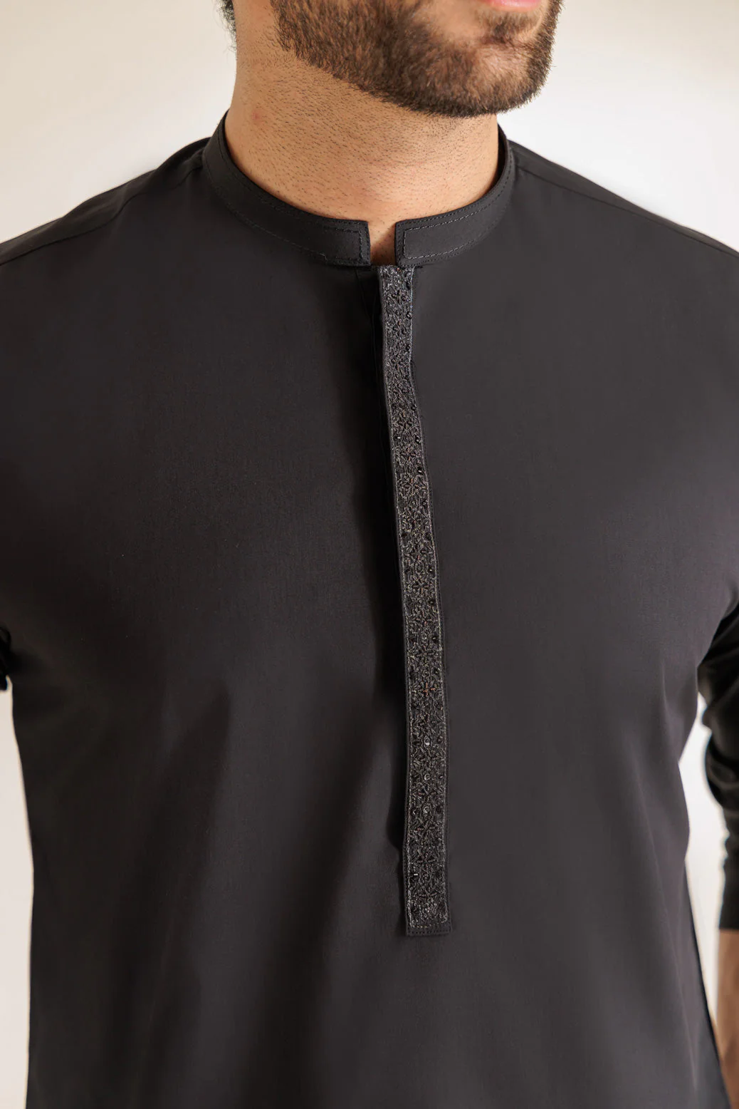 BLACK-BLENDED-KURTA TROUSER - (KSR24-003) - Image 2