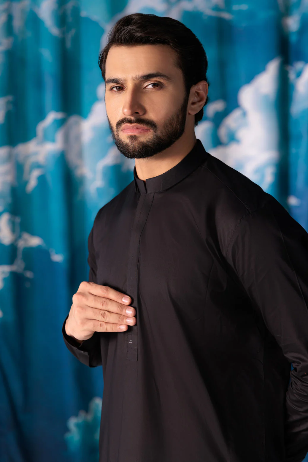 BLACK-BLENDED-KURTA TROUSER - (KSW24-011) - Image 4