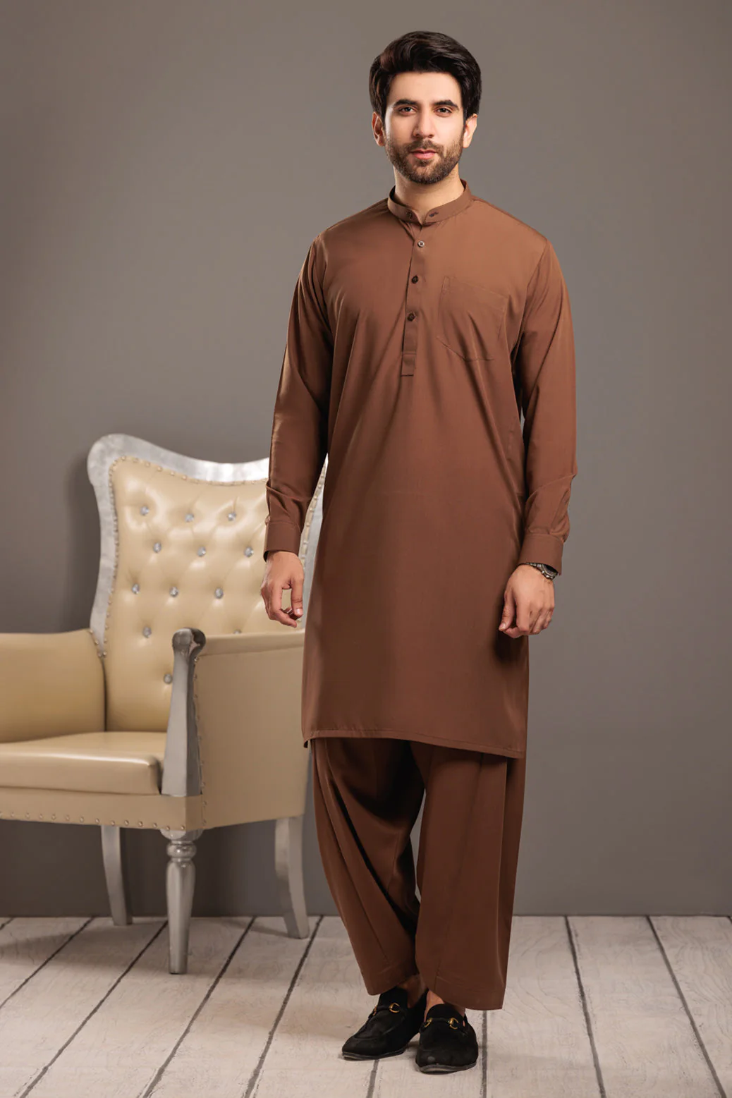 BLACK-BLENDED-SHALWAR SUIT- (GSBS23-013) - Image 3
