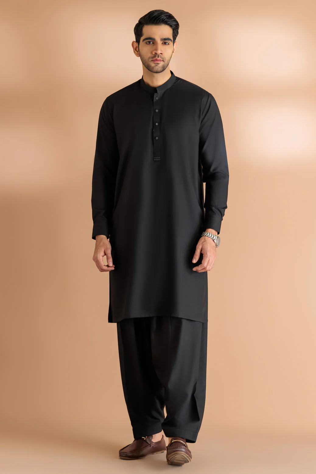 BLACK-BLENDED-SHALWAR SUIT - (GSBW23-025)
