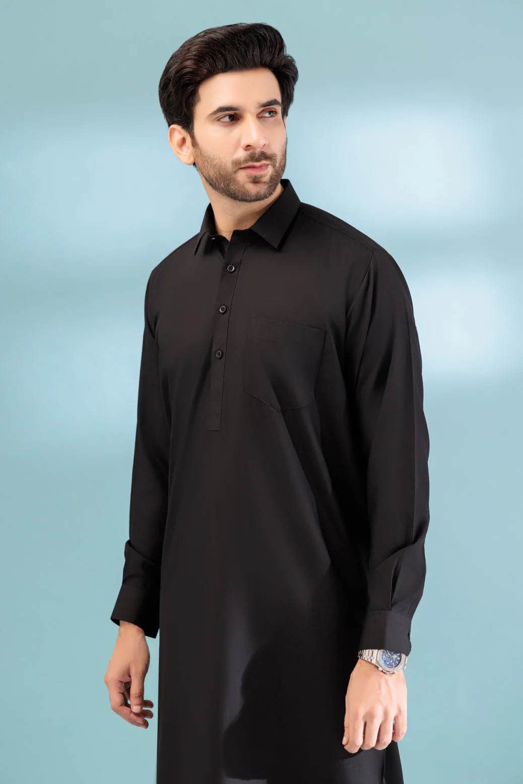 BLACK-BLENDED-SHALWAR SUIT - (GSSS23-028) - Image 3