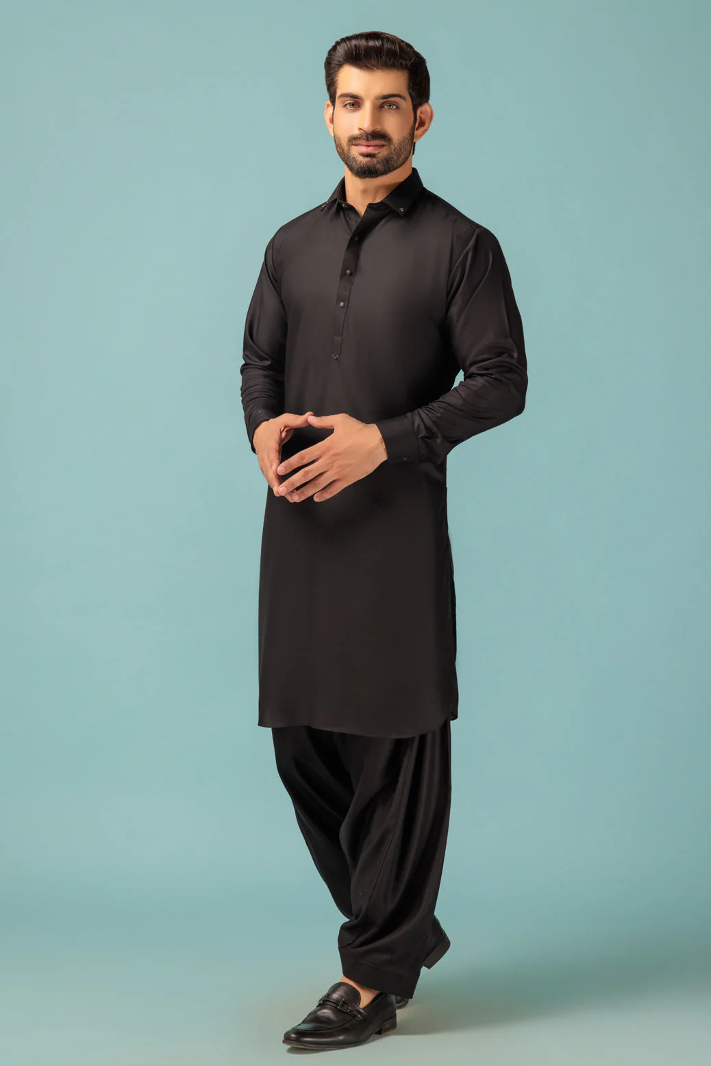 BLACK-BLENDED-SHALWAR SUIT - (GSSW23-038) - Image 3