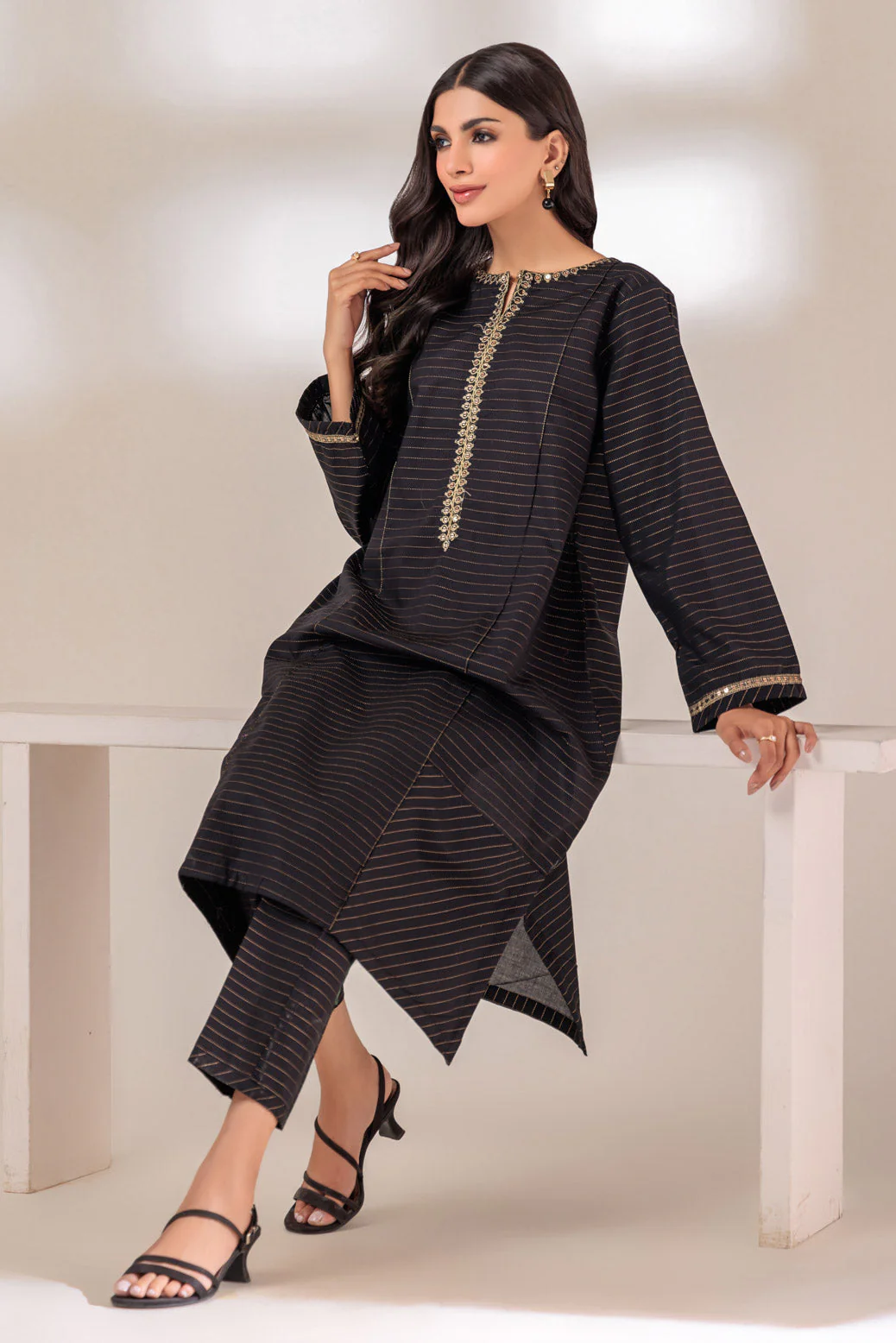 BLACK-DOBBY-2 PIECE (SAS232P19) - Image 4