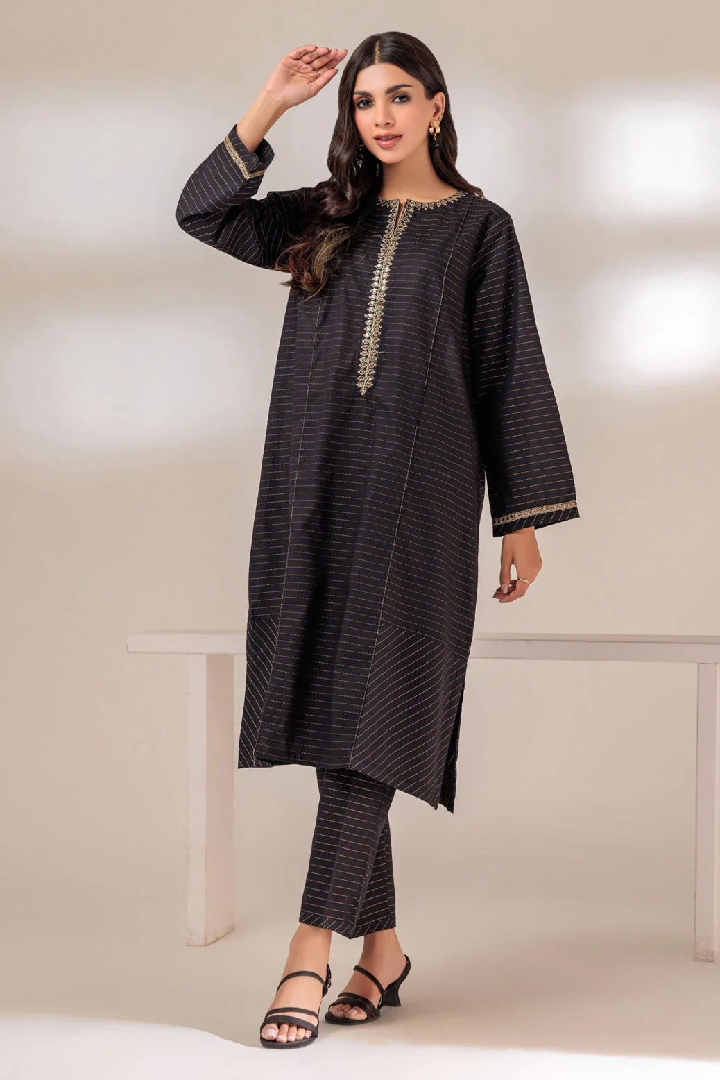 BLACK-DOBBY-2 PIECE (SAS232P19) - Image 5