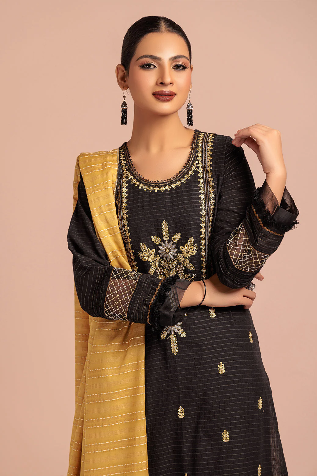 BLACK-DOBBY-3 PC (HTLS233P07) - Image 2
