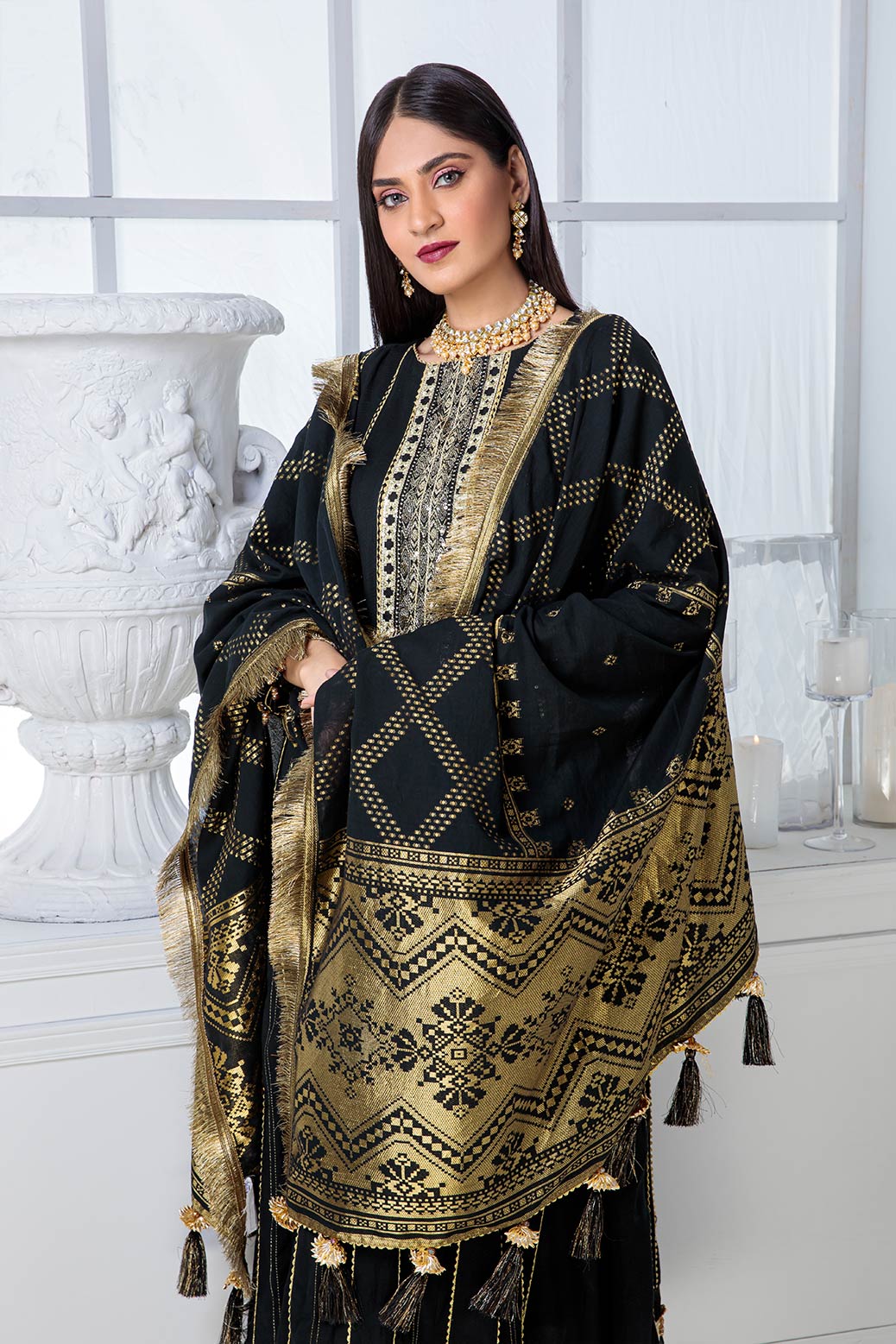 BLACK-DOBBY-3 PIECE (ARNS223P15) - Image 2