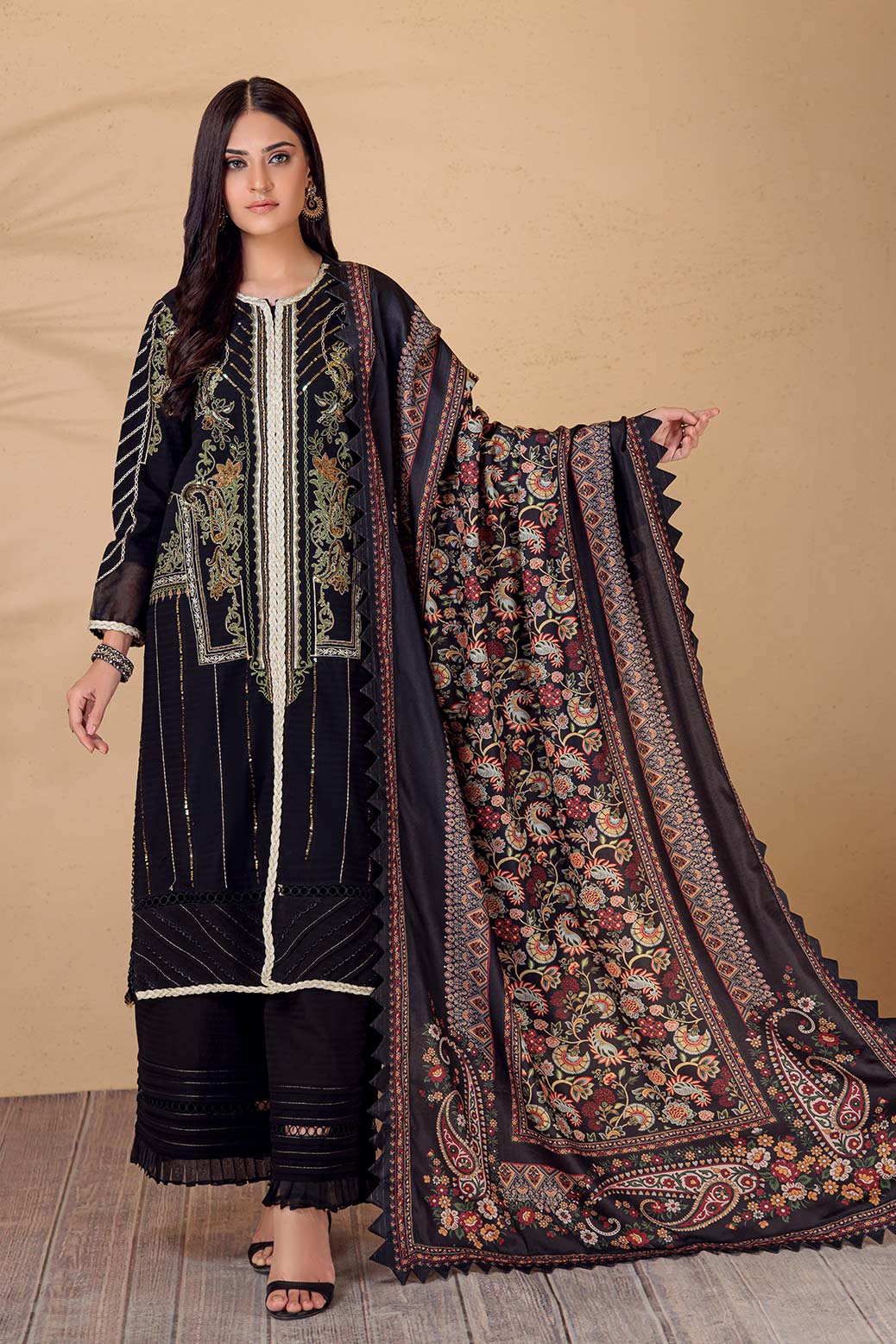 BLACK-DOBBY-3 PIECE (HV1BN223P1) - Image 4