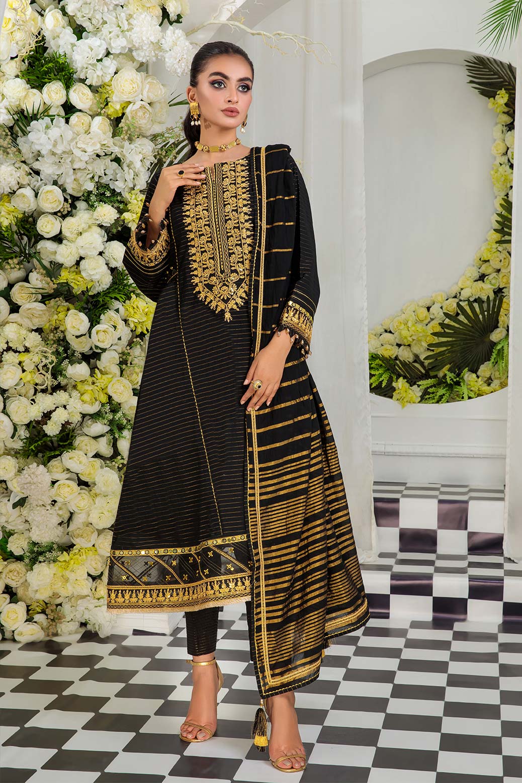 BLACK-DOBBY-3 PIECE (SRNS223P23) - Image 4