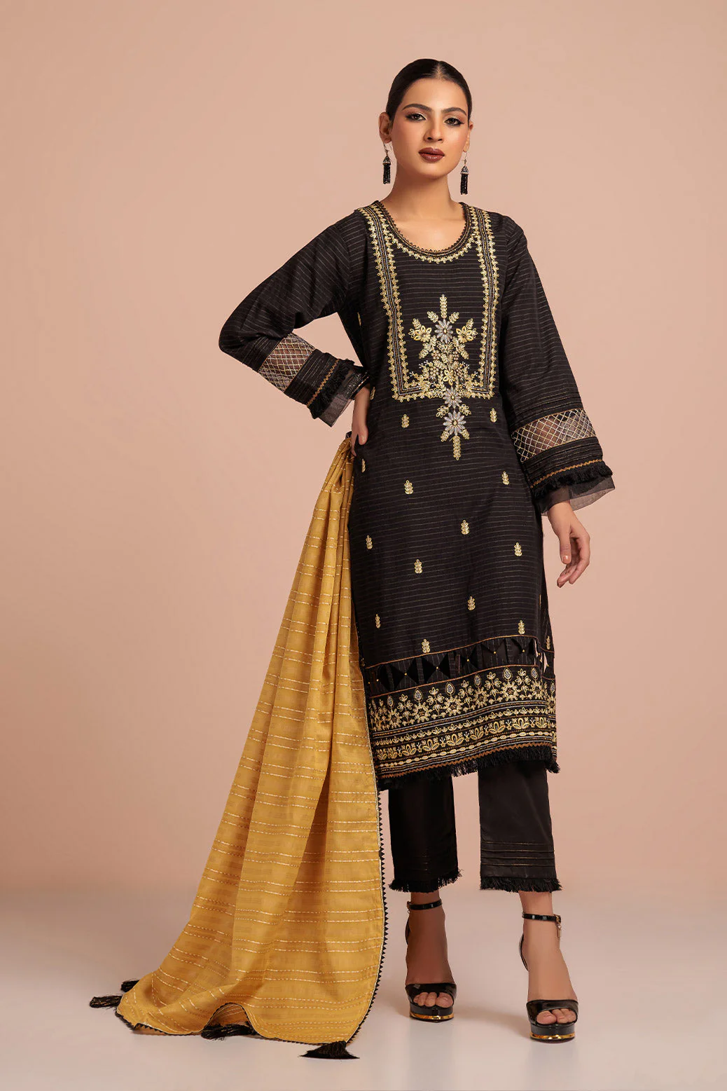 BLACK-DOBBY-3 PIECE (TL1H233P07) - Image 4