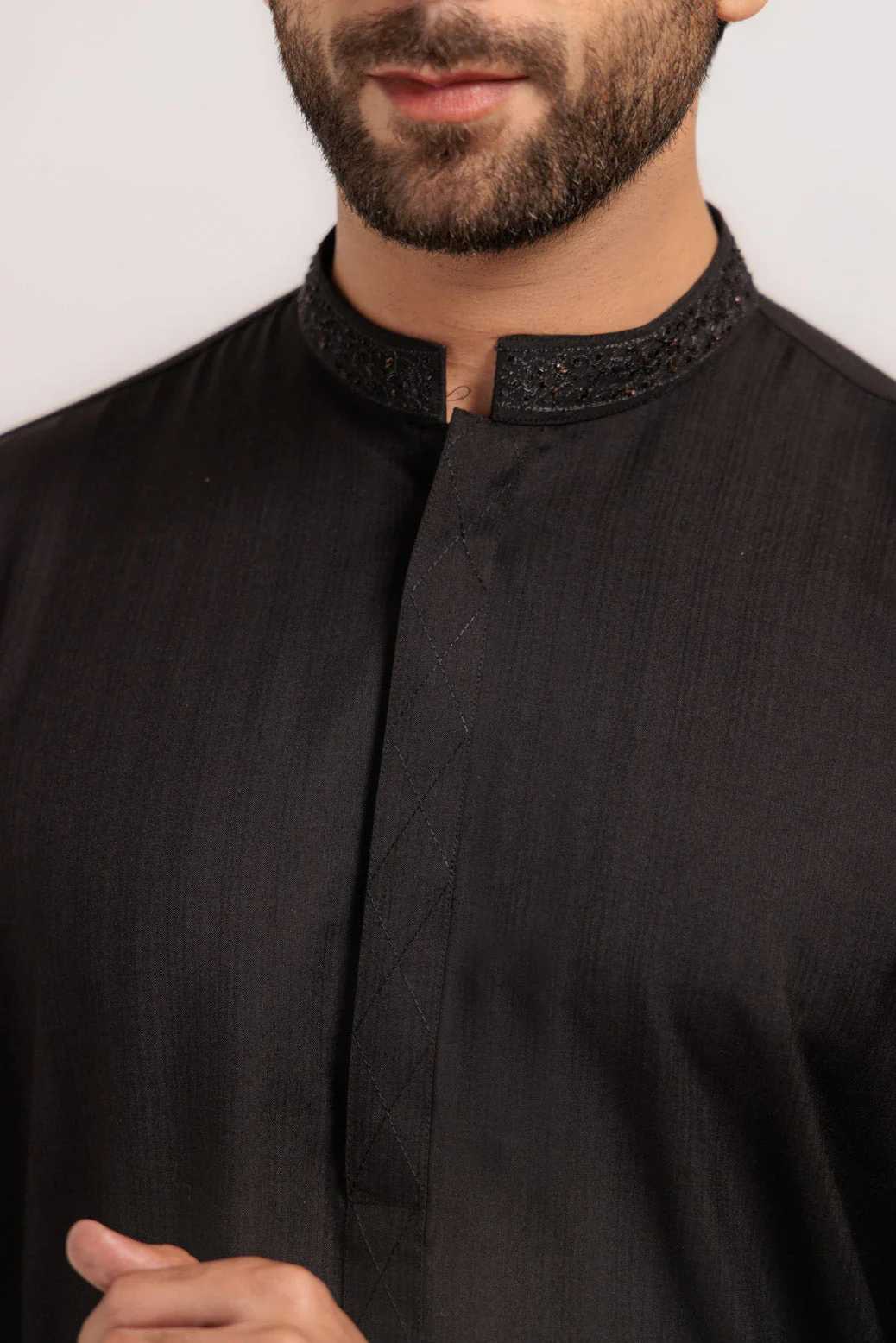 BLACK-DOBBY-KURTA SHALWAR - (KSRW24-028) - Image 4