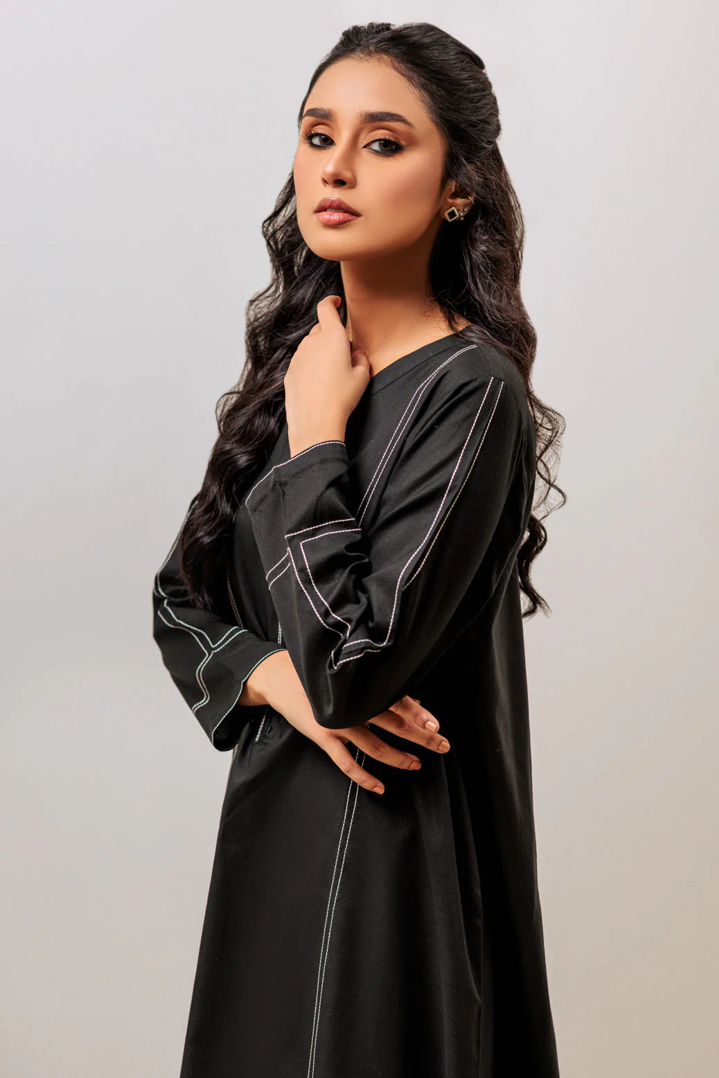 BLACK-DYED DOBBY-2 PIECE (SAS232P34) - Image 4