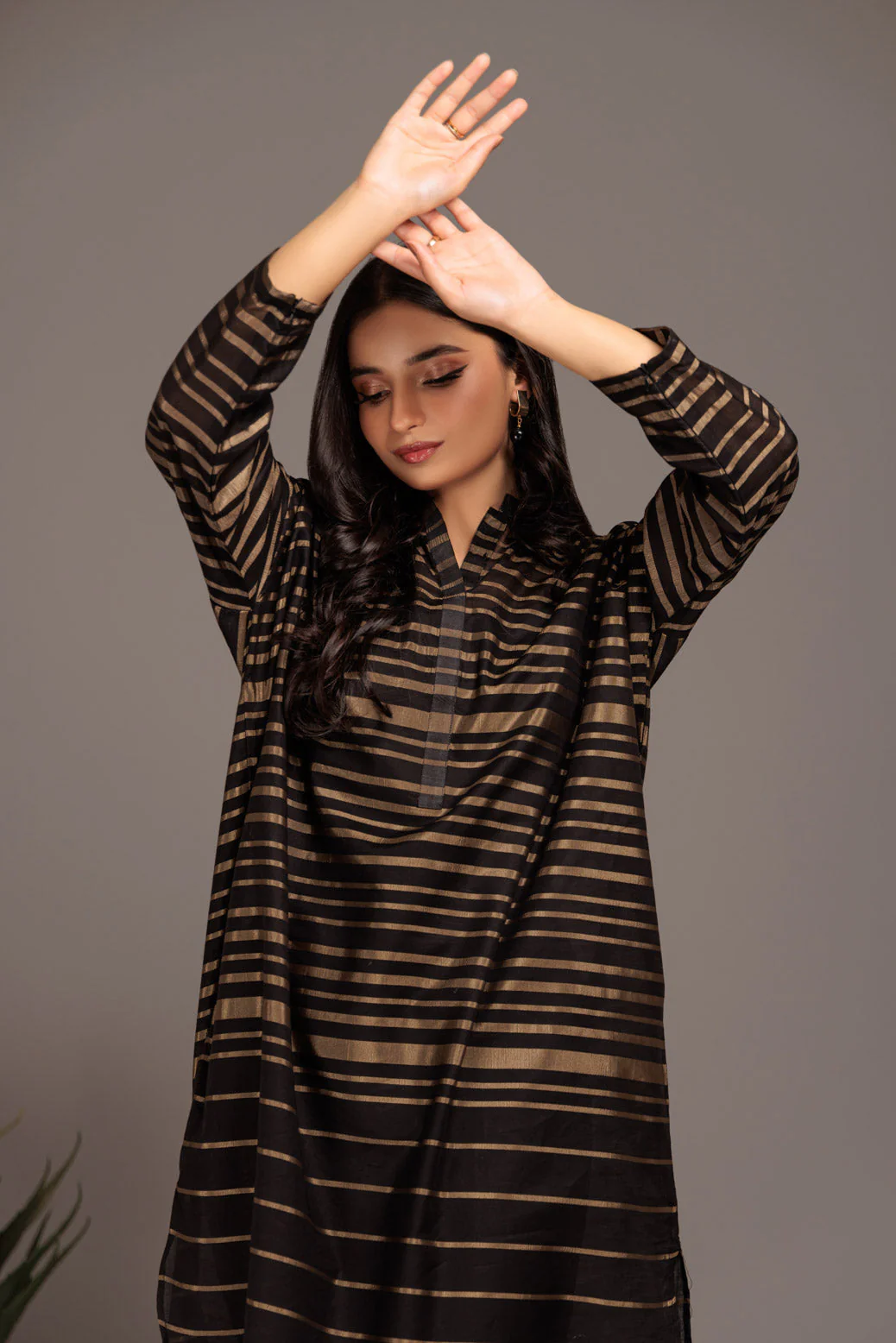 BLACK-JACQUARD-1 PIECE (SAS231P04) - Image 2