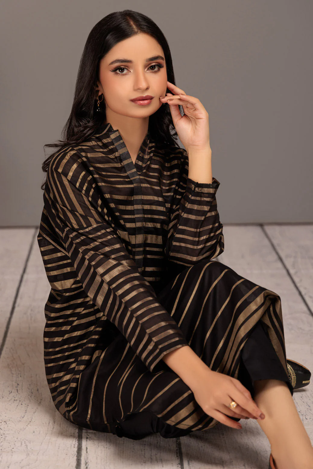 BLACK-JACQUARD-1 PIECE (SAS231P04) - Image 3