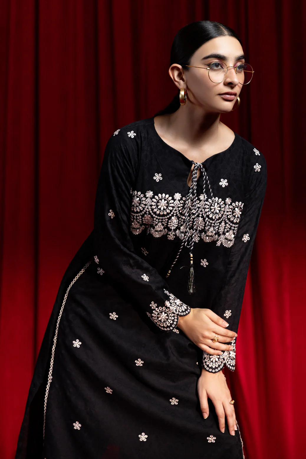 BLACK-JACQUARD-2 PIECE (1S24C2P035) - Image 2