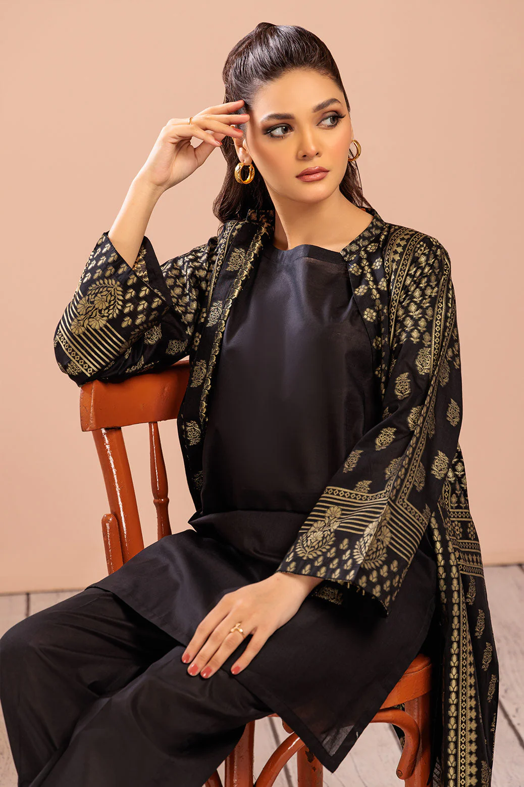BLACK-JACQUARD-2 PIECE (JSS232P01) - Image 2
