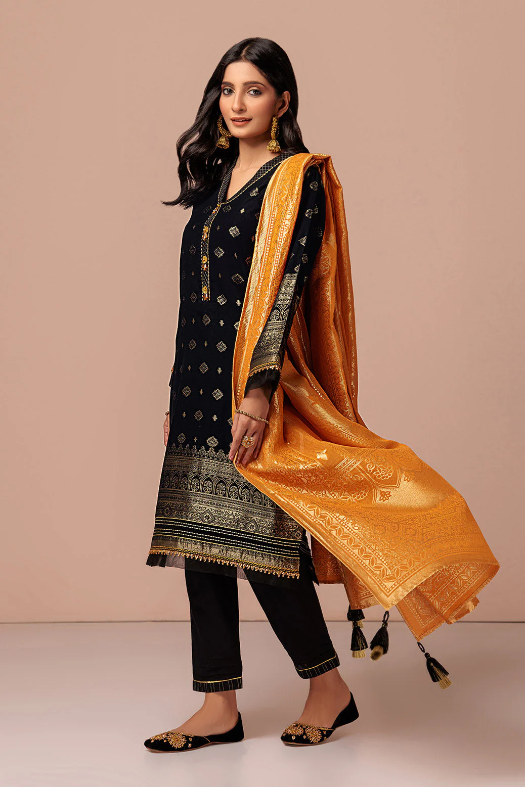 BLACK-JACQUARD-3 PIECE (ABN233P09B) - Image 3