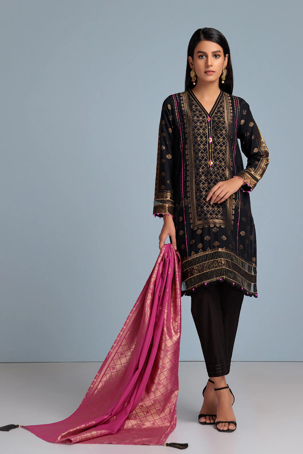 BLACK-JACQUARD-3 PIECE (ABN233P16A) - Image 2