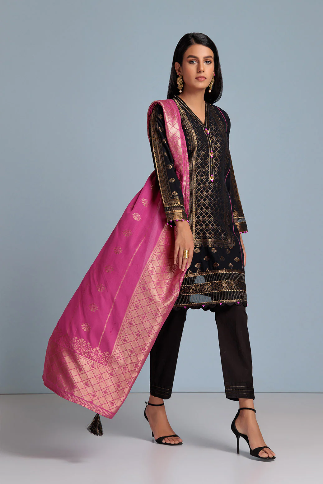 BLACK-JACQUARD-3 PIECE (ABN233P16A) - Image 3