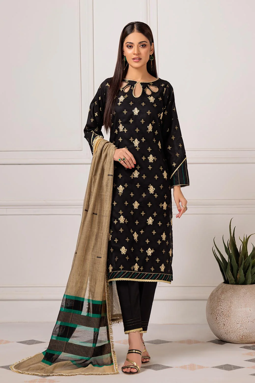 BLACK-JACQUARD-3 PIECE (HV1BS233P7) - Image 3