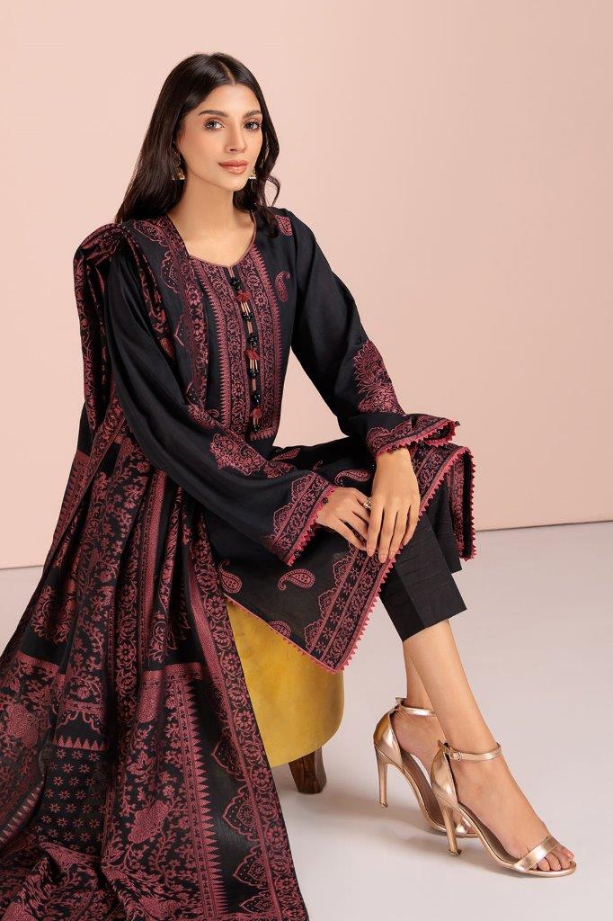 BLACK-JACQUARD-3 PIECE (JRS233P12)