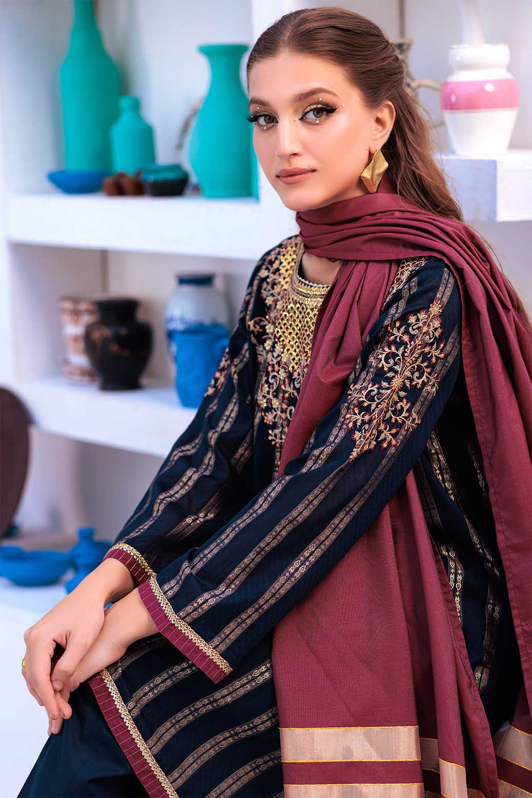 BLACK-JACQUARD-3 PIECE (PWS5233P02) - Image 2