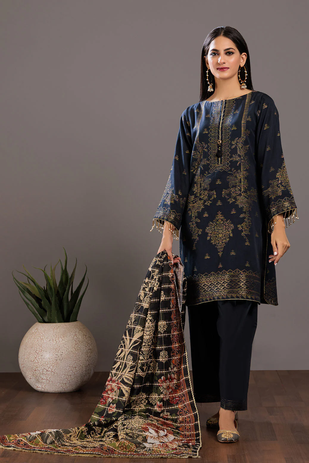 BLACK-JACQUARD-3 PIECE (RV1NA233P1) - Image 4