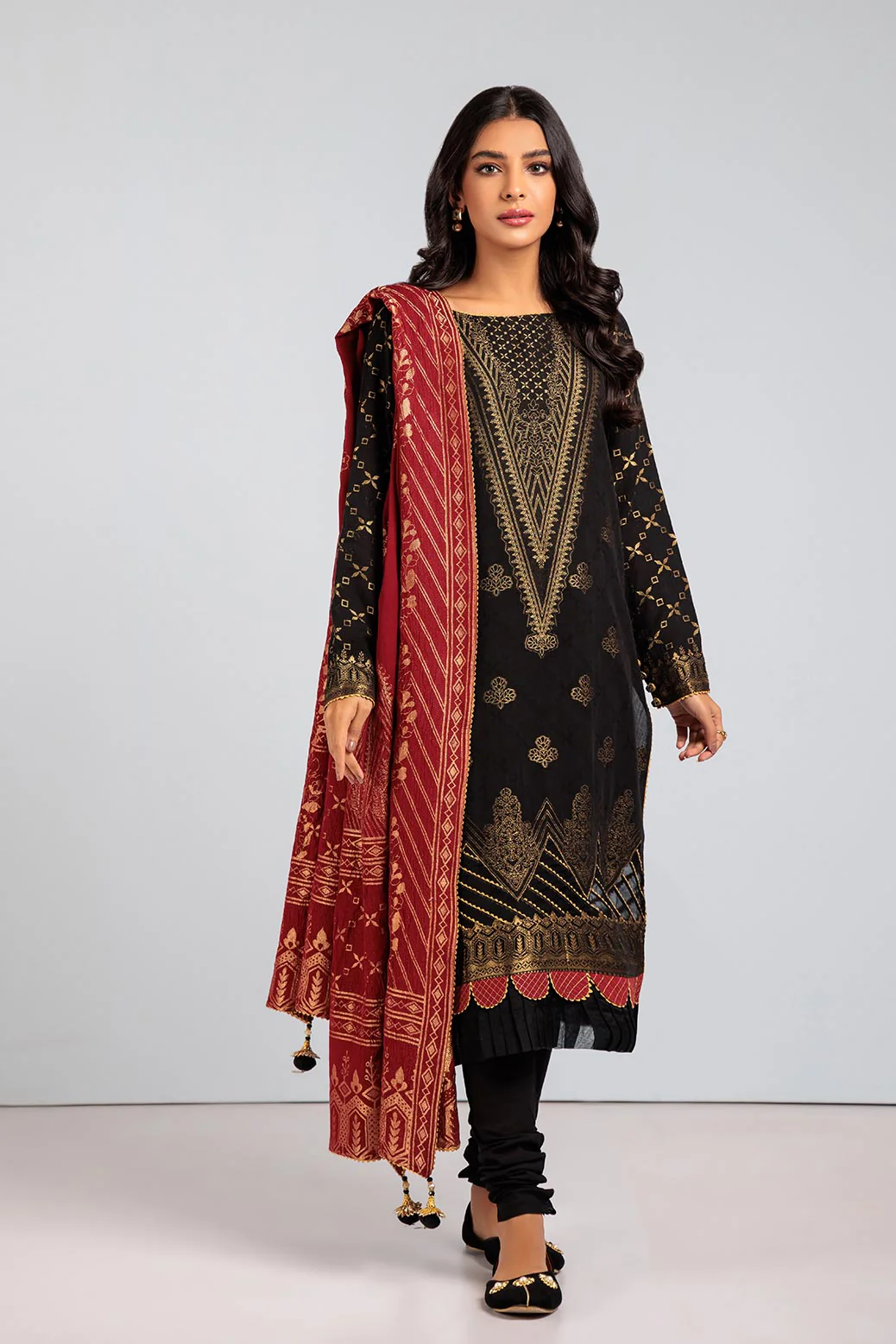 BLACK-JACQUARD-3 PIECE (SBN233P10) - Image 3