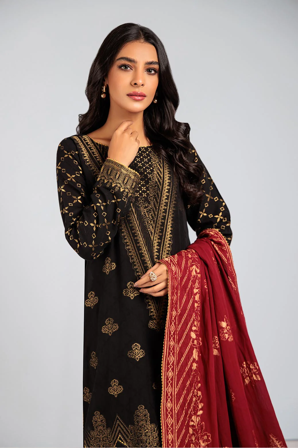 BLACK-JACQUARD-3 PIECE (SBN233P10) - Image 4