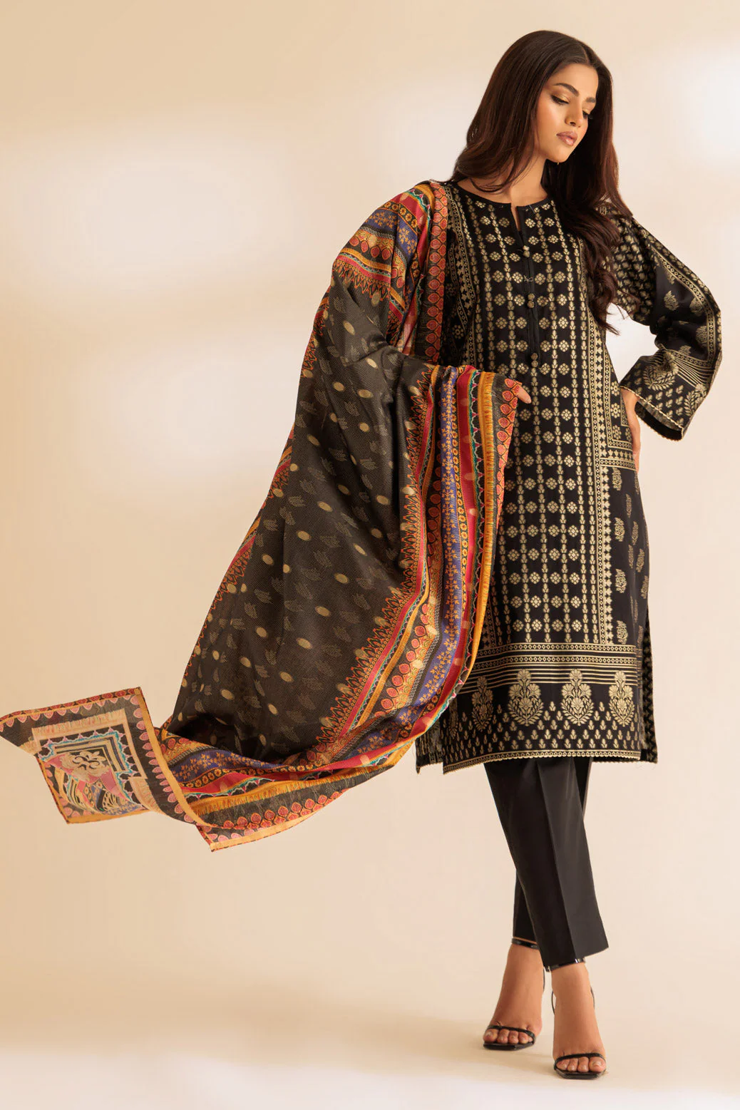 BLACK-JACQUARD-3 PIECE (SJ2243P01) - Image 3