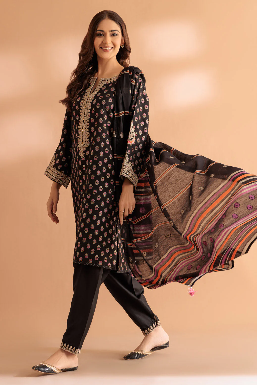 BLACK-JACQUARD-3 PIECE (SS6243P07) - Image 4