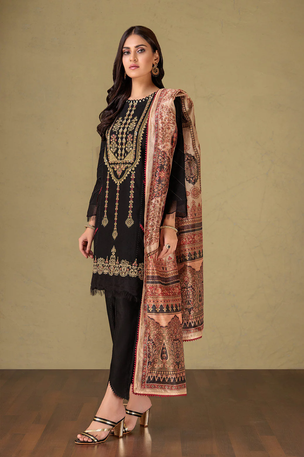 BLACK-KARANDI-3 PIECE (HR2W223P07) - Image 2