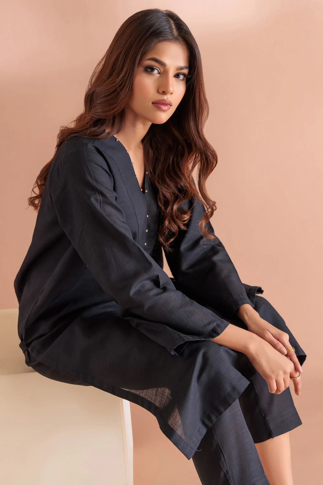 BLACK-KHADDAR-2 PIECE (WS6232P65) - Image 2