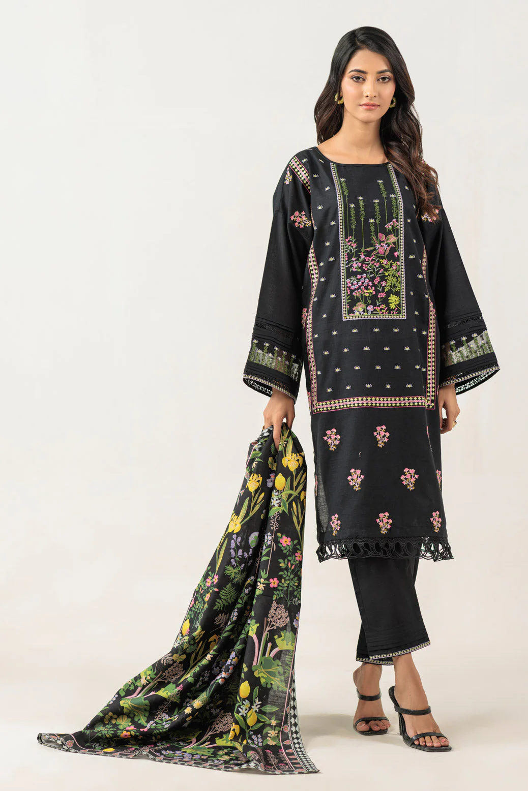 BLACK-KHADDAR-3 PIECE (WS1243P14) - Image 2