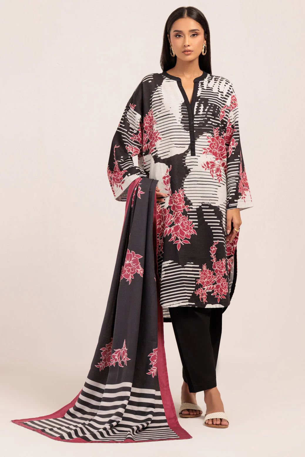 BLACK-KHADDAR-3 PIECE (WS2243P26) - Image 2
